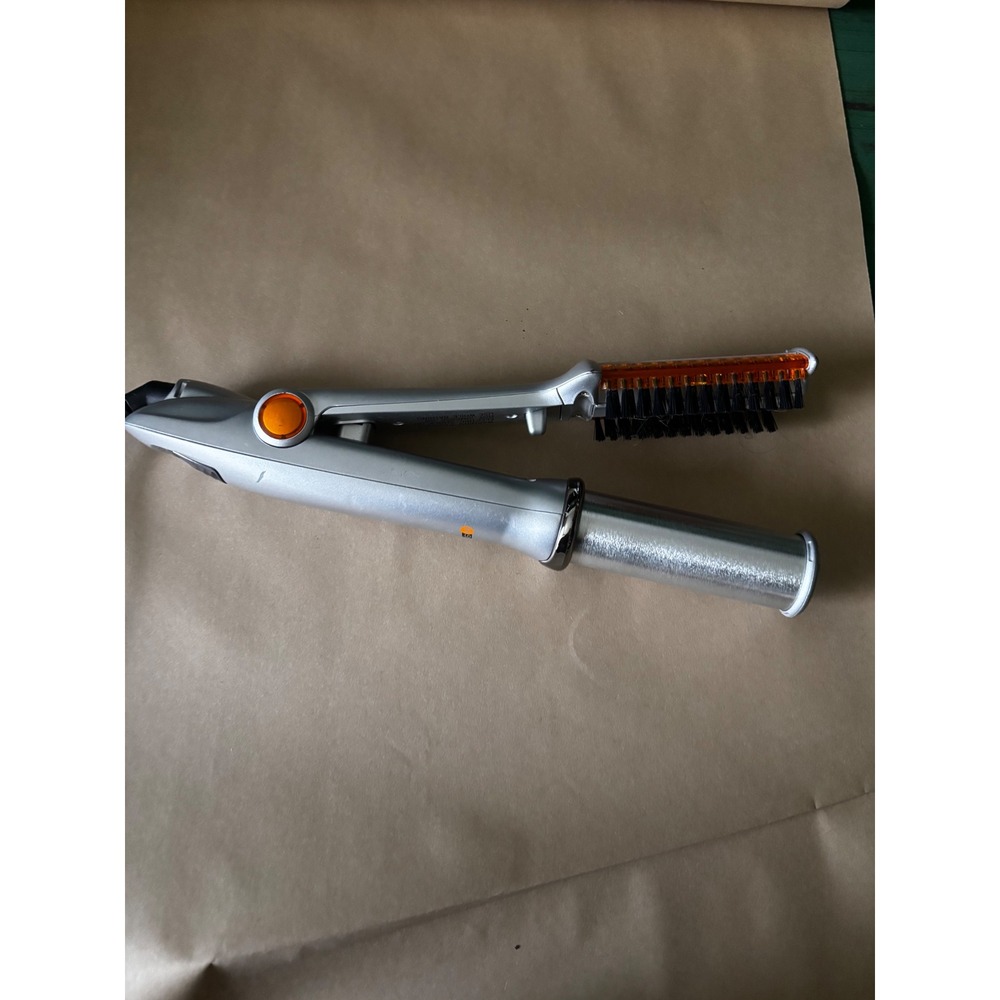 InStyler Rotating Iron IS1001 Silver Orange Hair Curler Straightener Styler